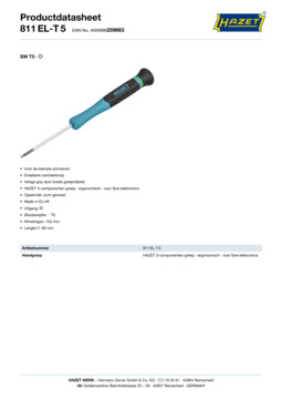 811el-t5_datasheet_nl.pdf