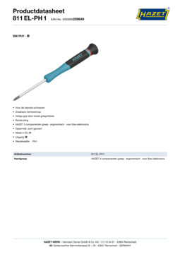 811el-ph1_datasheet_nl.pdf