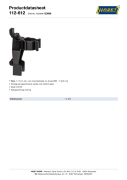 112-612_datasheet_nl.pdf