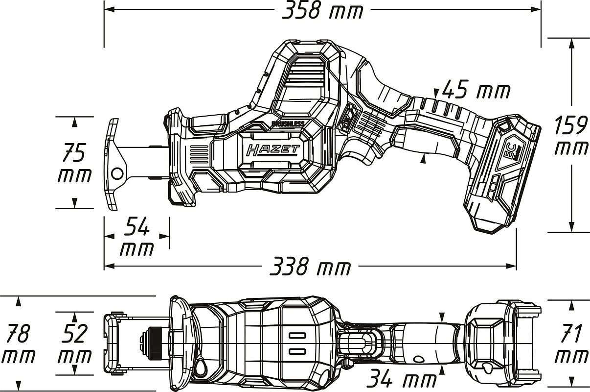 HAZET 9534-10 – detal mechanizmu